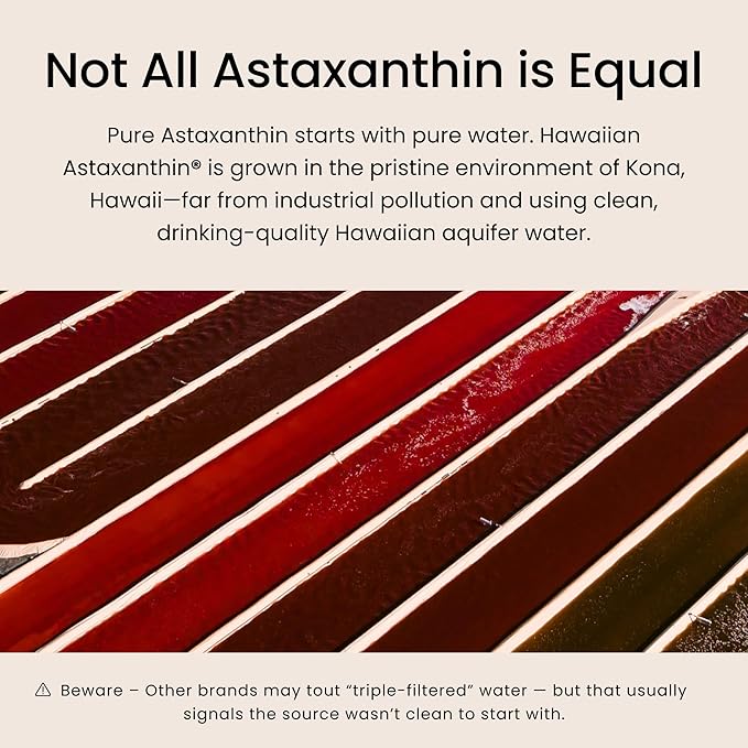 Nutrex Hawaii BioAstin Hawaiian Astaxanthin - 12mg, 60 Gummies - Farm-Direct Premium Antioxidant Supplement to Support Eye, Skin, Joint & Immune System Health - Non-GMO & Gluten-Free
