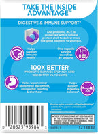 Digestive Advantage Probiotics for Digestive Health, Daily Probiotics for Women & Men, Supports Gut Health, Occasional Bloating & Diarrhea, Minor Abdominal Discomfort, & Immune Support, 80ct Capsules