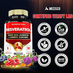 Trans Resveratrol Supplement with Grape Seed, Milk Thistle, and More - Resveratrol - 6 Herbal Supports for Immune System, Heart Health, Body Management - 90 Capsules