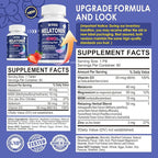 Melatonin 40 mg for Adults - Fast Dissolve & Chewable Sublingual Sleep Supplement - Extra Strength Melatonin with Vitamin D3 & MSM, Selenium for Health Rest Cycle, Deep Zzzs, Sugar-Free, 180 Servings