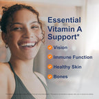 Carlson - Vitamin A, 25000 IU (7500 mcg RAE), Immune Support, Vision Health, Antioxidant, Vitamin A Supplements, 250 Softgels