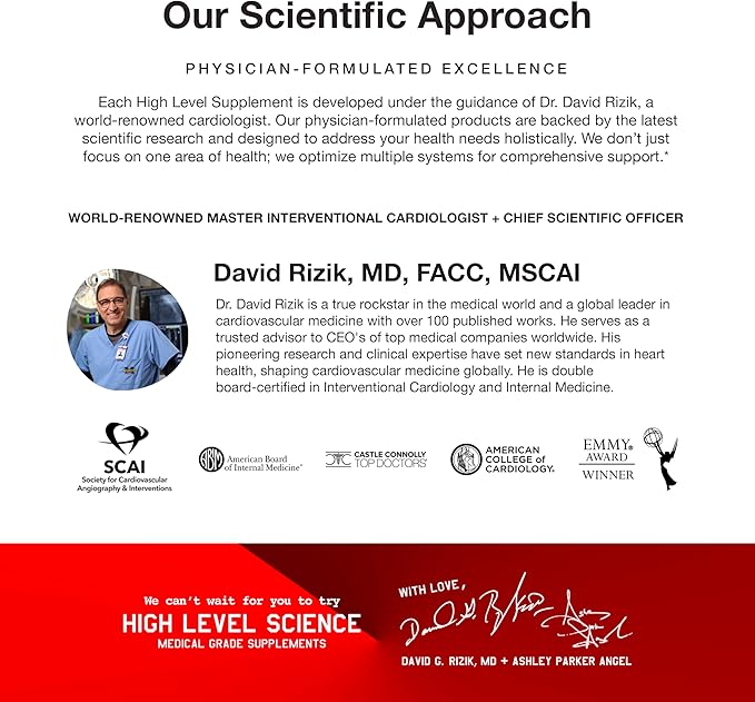 High Level Science CoQ10, Omega-3, Vitamin E - Cardiologist Formulated for Heart + Body + Mind Health with DHA/EPA, Antioxidant for Energy, Superior Bioavailable Fish Oil - Gluten Free (3)