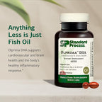 Standard Process Olprima DHA - Omega-3 Supplement for Heart & Brain Health - Gluten-Free, Non-Dairy & Non-Soy - 60 Softgels (30 Servings)
