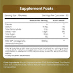Ashwagandha Gummy - 30 Count - Mixed Berry, KSM-66, Vegan, Plant Based, Non-GMO, Gluten-Free, Gelatin Free, No Added Sugar