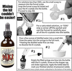 SSKI Iodine Potassium Iodide Solutions Mixing Kit Includes Necessary Tools and pre-Measured Dietary Supplement Potassium Iodide Crystals. Just add Distilled Water.