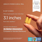 JSHealth Berberine Supplement with Berbevis for Metabolic Health Support. Higher Strength for Blood Sugar Already in the Normal Range and Body Composition. By Nutritionist Jessica Sepel (60 Capsules)
