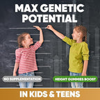 Height Growth Increase Vitamin Gummies, Calcium, Magnesium, Zinc, Ashwagandha, Glucosamine Grow Tall Supplement, Multivitamin for Kids, Teens, Adults