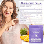 Pineapple Gummies for Women PH 60 Count, PH Balance for Women, Probiotics Vaginal Gummy, Improve Immune, Hawaiian Pineapple Flavor, Vegan & Low Sugar, Premium Balance Gummies