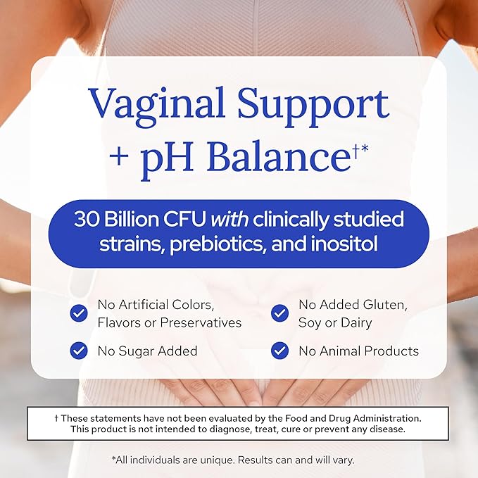 Gundry MD Women's Total Probiotic - Women's Probiotic for Vaginal Support & Digestive Health - 30 Capsules