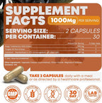 Turkesterone Tongkat Ali Supplement (500mg Ajuga Turkestanica + 250mg Tongkat Ali) 60 Capsules-Turkesterone Supplement 1000mg - Muscle Strength & Recovery Support - Made in The USA BY Peak Revival-X