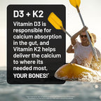 NatureWise Vitamin D3 5000IU + K2 (MK7) 100mcg with Organic Extra Virgin Coconut Oil - Supports Calcium Absorption, Bone & Immune Health - Non-GMO, Soy & Gluten-Free - 30 Softgels[30-Day Supply]