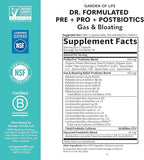 Garden of Life Dr. Formulated Pre, Post & Probiotics Gas & Bloating Once Daily 3-in-1 Complete Prebiotics, Postbiotics & Probiotics – 50 Billion CFU, Non-GMO, Gluten-Free, 30 Day Supply, (Pack of 2)