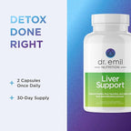DR. EMIL NUTRITION Liver Support Supplement formulated to Cleanse, Detox, Repair & Support Healthy Liver Function with Milk Thistle, Artichoke Leaf, Dandelion Root & Beet Root Formula