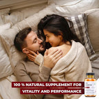 Male Libido Booster - Herbal Testosterone Supplement with Organic Maca Root, Korean Red Ginseng & L-Theanine – Gluten-Free Vegan Non-GMO Supplement (60 Caps)