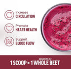 Force Factor Total Beets Organic Beetroot Powder Superfood to Boost Daily Nutrition, USDA Organic, Vegan, Gluten-Free, and Non-GMO Beet Supplement, Unflavored, 90 Servings