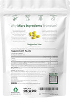 Bromelain 500mg with Quercetin & MCT Oil, 240 Enteric Coated Softgels | Ultra Absorption Bromelain Supplement | Natural Digestive Enzymes for Digestion & Joint Health | Non-GMO, Gluten Free