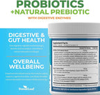 Probiotics for Men and Women, 100 Billion CFU, 26 Unique Strains, Men's and Women's Probiotic and Prebiotics Support Digestive Health, Gut Wellness, Energy, Mood, Immune, PH Balance (30 Caps)