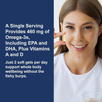 Carlson - Cod Liver Oil Gems, 460 mg Omega-3s, Plus Vitamins A and D3, Wild Caught Norwegian Arctic Cod, Sustainably Sourced Nordic Fish Oil Capsules, Lemon, 150 + 30 Softgels