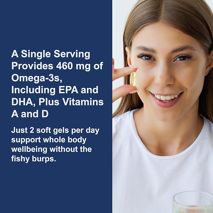 Carlson - Cod Liver Oil Gems, 460 mg Omega-3s, Plus Vitamins A and D3, Wild Caught Norwegian Arctic Cod, Sustainably Sourced Nordic Fish Oil Capsules, Lemon, 150 + 30 Softgels