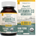 Organic Vitamin D3 5,000 IU - 100% Whole Food & Plant-Based Cholecalciferol Form, 100% Vegan Vitamin D - Enhanced with Prebiotic & Superfood Complex – Organic, Vegan, GMO & Gluten Free (60 Capsules)