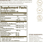 Solgar Glucosamine Hyaluronic Acid Condroitin MSM (Shellfish-Free) 120 Tablets - 2 Bottles