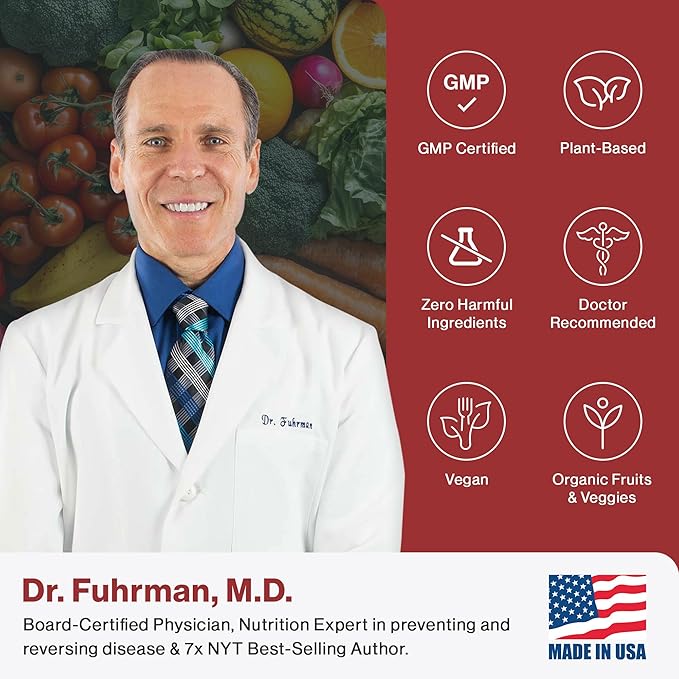 Dr. Fuhrman. Ut Biotect Urinary Tract Supplement | Wholefood Cranberry Pills for Women Made in The USA | D-Mannose, Aronia Berry, and Cranberry | Cleanses and Protects The Urinary Tract | 120 Caps