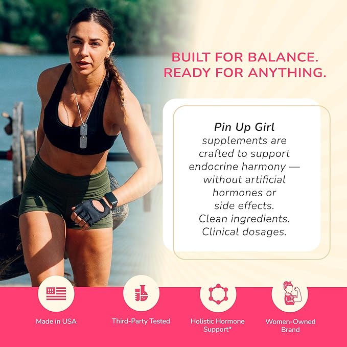 Pin Up Girl Vitex Chasteberry + DIM & Shatavari – Hormonal Balance Supplement for Women – Supports Hormonal Balance, Cycle Health & Reproductive Wellness – 4600mg - 60 Capsules (3-Pack)