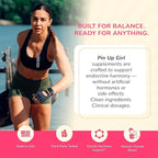 Pin Up Girl Vitex Chasteberry + DIM & Shatavari – Hormonal Balance Supplement for Women – Supports Hormonal Balance, Cycle Health & Reproductive Wellness – 4600mg - 60 Capsules