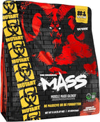 Mutant Mass Weight Gainer Protein Powder - High Calorie Protein for Lean Mass, Muscle Build, & Bulking - 5 Pound - Chocolate Fudge Brownie