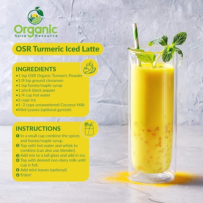 Organic Turmeric Powder w/Curcumin | 32 Ounce (Pack of 2) | USDA Organics and Non-GMO | 100% Raw and Natural by OSR
