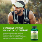 Swanson Prebiotic Fiber Capsules with NutraFlora FOS for Gut-Health-Conscious Adults Seeking Digestive Flora and Immune Support - 750 mg (120 Vegan Capsules)