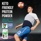 Vega Premium Protein + Supergreens, Chocolate – 20g Vegan Protein, Dairy & Gluten Free, 22.4 oz (19 Servings)