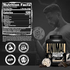 Animal Whey Isolate Protein Powder - Loaded for Pre & Post Workout Muscle Builder and Recovery with Digestive Enzymes for Men & Women - 25g Protein, Great Taste, Low Sugar - Cookies & Cream 4 lbs