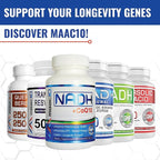 MAAC10 NADH + CoQ10 Supplement | Great Tasting Chewable Tablets | 50mg PANMOL® NADH + 100mg CoQ10 | for Fatigue, Energy and Mental Focus | NAD+ Supplement (60 Tablets 2 per Serving)