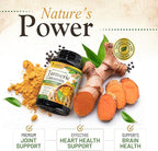 Turmeric Curcumin Supplement 1500mg - Organic Tumeric & BioPerine Black Pepper for Best Absorption with 95% Curcuminoids, Nature's Joint & Immune Support, Non-GMO, Bottled in USA - 240 Capsules
