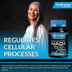 WELLNESS LABSRX Liposomal NAD Supplement, 1500mg - USA Made, NAD Resveratrol Supplement for Women and Men, NAD+ Support Cellular Health, Energy & Anti Aging - 6 Pack