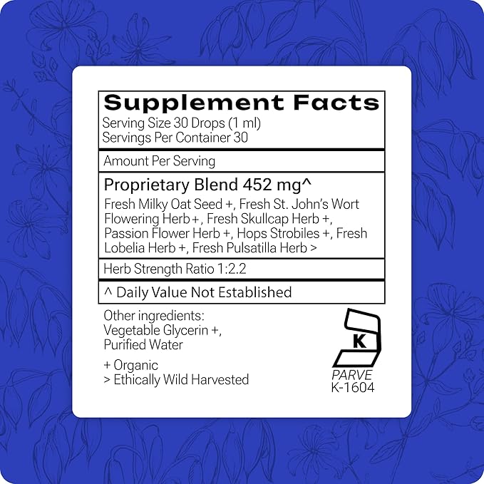 Grama Wellness Zzzzz Organic Sleep Aid Tincture – Non Habit Forming Nighttime Drops for Adults, Fast-Acting Liquid Sleep Aid for Deep Rest, Calm & Relaxation – Alcohol-Free, 1 fl oz