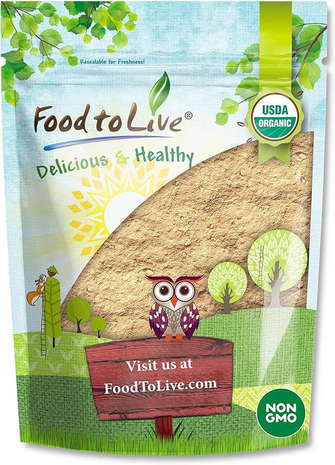 Food to Live Organic Tri-Color Maca Powder Blend, 8 Ounces Red, Yellow and Black Maca for Energy, 100% Natural Superfood, Perfect for Baking and Smoothies, Non-GMO, Vegan, Kosher, Bulk