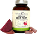 Herbal Roots Organic Beet Root Powder Capsules - 1,500mg per Serving - Certified USDA Organic - Non-GMO - 60 Count Vegan Capsules