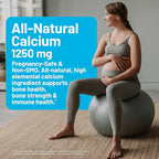 NatureWise High-Purity, All-Natural Calcium 1250mg + Vitamin D3 1000IU + Organic MCT Coconut Oil - Pregnancy Safe + Non-GMO - Absorption Friendly, Gluten Free - 60 Softgels[30-Day Supply]