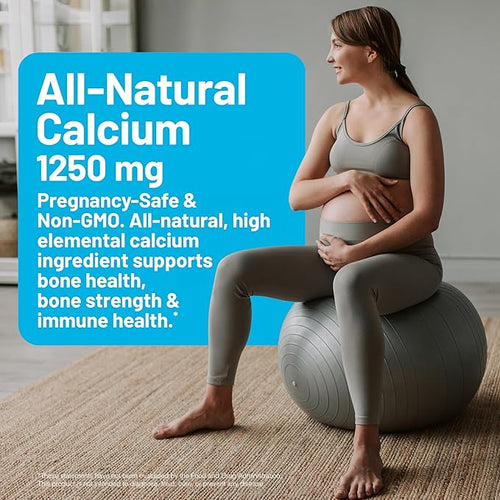 (Pack of 3) NatureWise Calcium 1250mg + D3 1000IU + Organic MCT Oil - 60 Softgels[30-Day Supply] + [1] Vitamin K2 - MK-7 100mcg + MK-4 500mcg - Non-GMO - 90 Softgels[3-Month Supply]