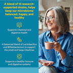 Natural Factors Ultimate Probiotic 12/12 Formula - Digestive Health Support Supplement with Probiotics - Immunity & Gut Health Support Supplement - 120 Vegetarian Capsules (120 Servings)