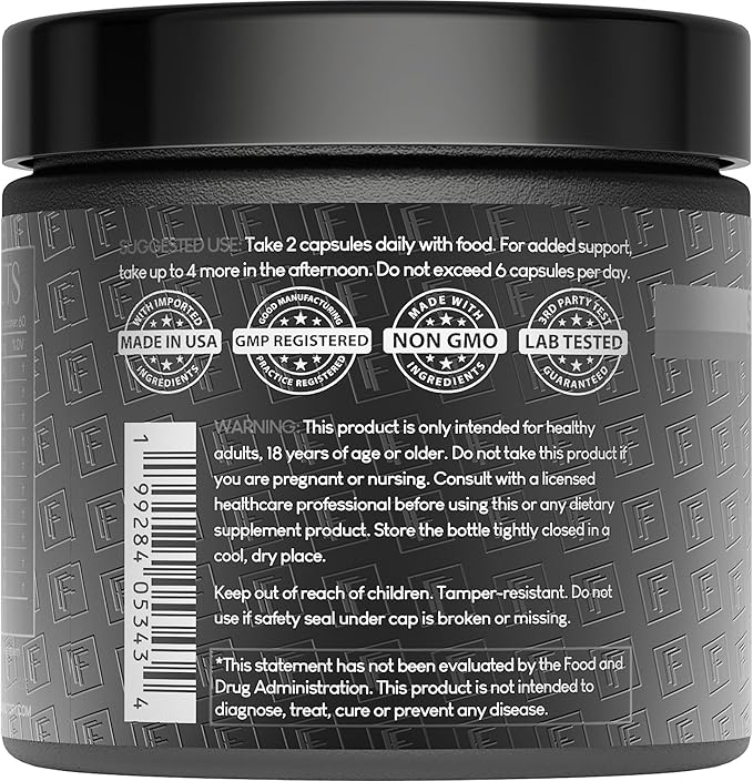 Formulation Factory Self Obsessed Maxxed Male Support - PrimaVie Shilajit, KSM-66 Ashwagandha & 200:1 Tongkat Ali Extract - Advanced Vitality & Drive Complex - 120 Capsules, 2 Month Supply