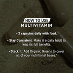 Kaged Multivitamin Capsules | Unflavored | Whole Foods Organic Fruits & Veggies | Plant Based Vegan Multivitamin | Vitamin C, D, E, B12 | Supplements for Men & Women | 30 Servings