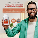 GeriCare One-Daily Multi-Vitamin Tablet, 1000 Count Adult Multivitamin Supplement for Men & Women | Easy-to-Take Dietary Supplement with Vitamins A, C, D3, B, Calcium| Vitamin & Mineral Complex