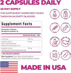 Bladder Control Supplement, D Mannose with Cranberry, 1000mg for Bladder Control. Advanced Kidney Support for Urinary Tract Health. Premium Bladder, Detox and Repair, 90 Capsules, Made in USA