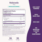 Natrol 10 mg Melatonin Gummies, Time Release Sleep Gummies for Adults, Minimize Wake Ups, Strawberry-Flavored, 35 Count, 35 Day Supply