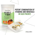 NaturalSlim Metabolic Vitamins - Combination of High Potency Multivitamins, Minerals, B Complex, Msm, & Digestive Formula Supplements for Men & Women - Energy & Metabolism Support - 3pack