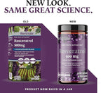 ResVitále Resveratrol 500 mg - Resveratrol Supplement for Men and Women - 60 Veggie Capsules