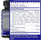 Quantum Nutrition Labs Eye Support - Eye Health Vitamins, Lutein and Zeaxanthin Eye Supplements for Adults and Seniors, Supports Macular Health, Contains Bilberry and Carrot - 60 Vegetarian Capsules